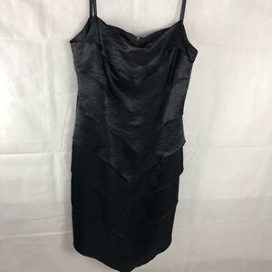 𝅺BLACK Cocktail Midi Dress 44